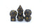Matt Black with Gold Barbarian Dice Set